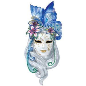 Art Deco Lady Butterfly Venetian Mask Sculpture Wall Decor *GREAT HOLIDAY GIFT!   332758057145